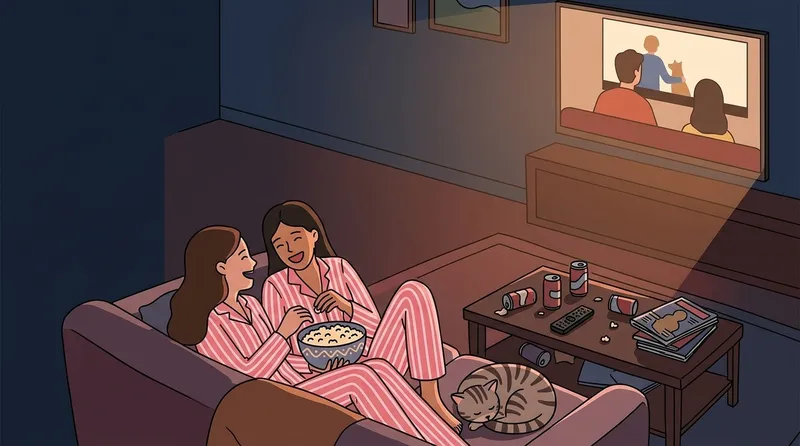 Two friends are feuding and everything feels tense. Where are you?